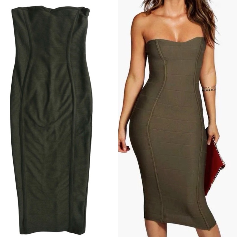 Boohoo “Gia” Bandage Bodycon Dress